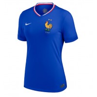 Camisa de Futebol França Equipamento Principal Mulheres Europeu 2024 Manga Curta